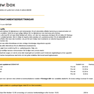 beräkning av rese- och traktamentsersättningar